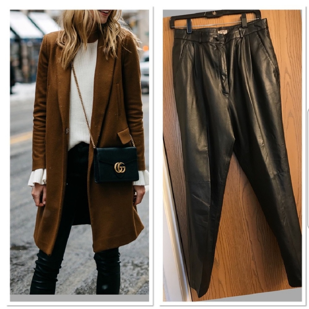 Genuine leather pants (NWOT) size 14